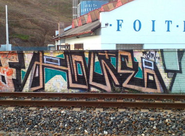 Graffiti Bombing in Prague - Photo by Exist333