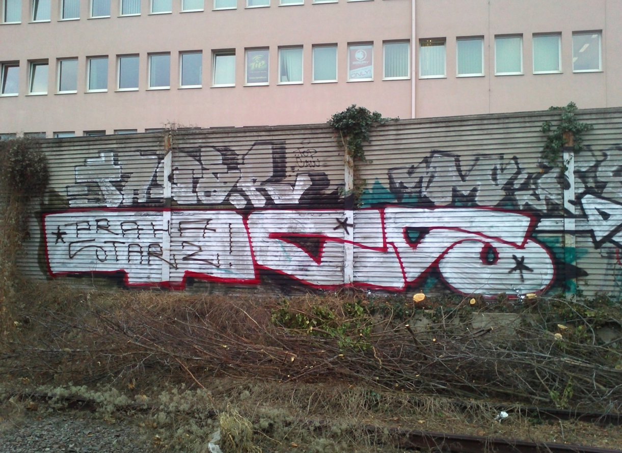 Graffiti Bombing in Prague - Photo by Exist333