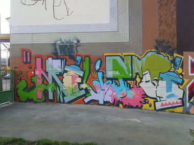 Graffiti Wall in Prague - Photo by Exist333 - Neolit