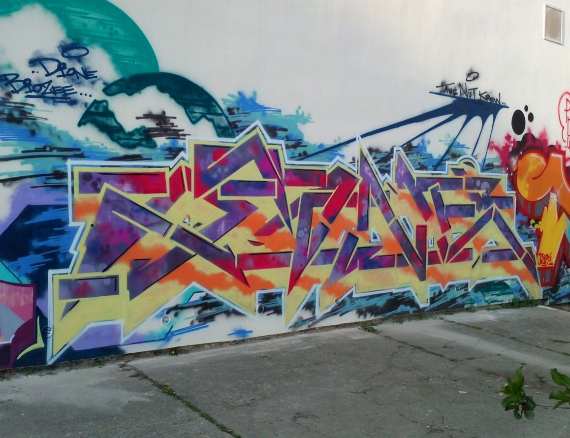 Graffiti Wall in Prague - Photo by Exist333 - Aone