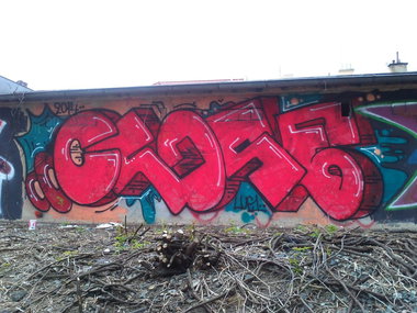 Graffiti Bombing in Prague - Photo by Exist333 - Close