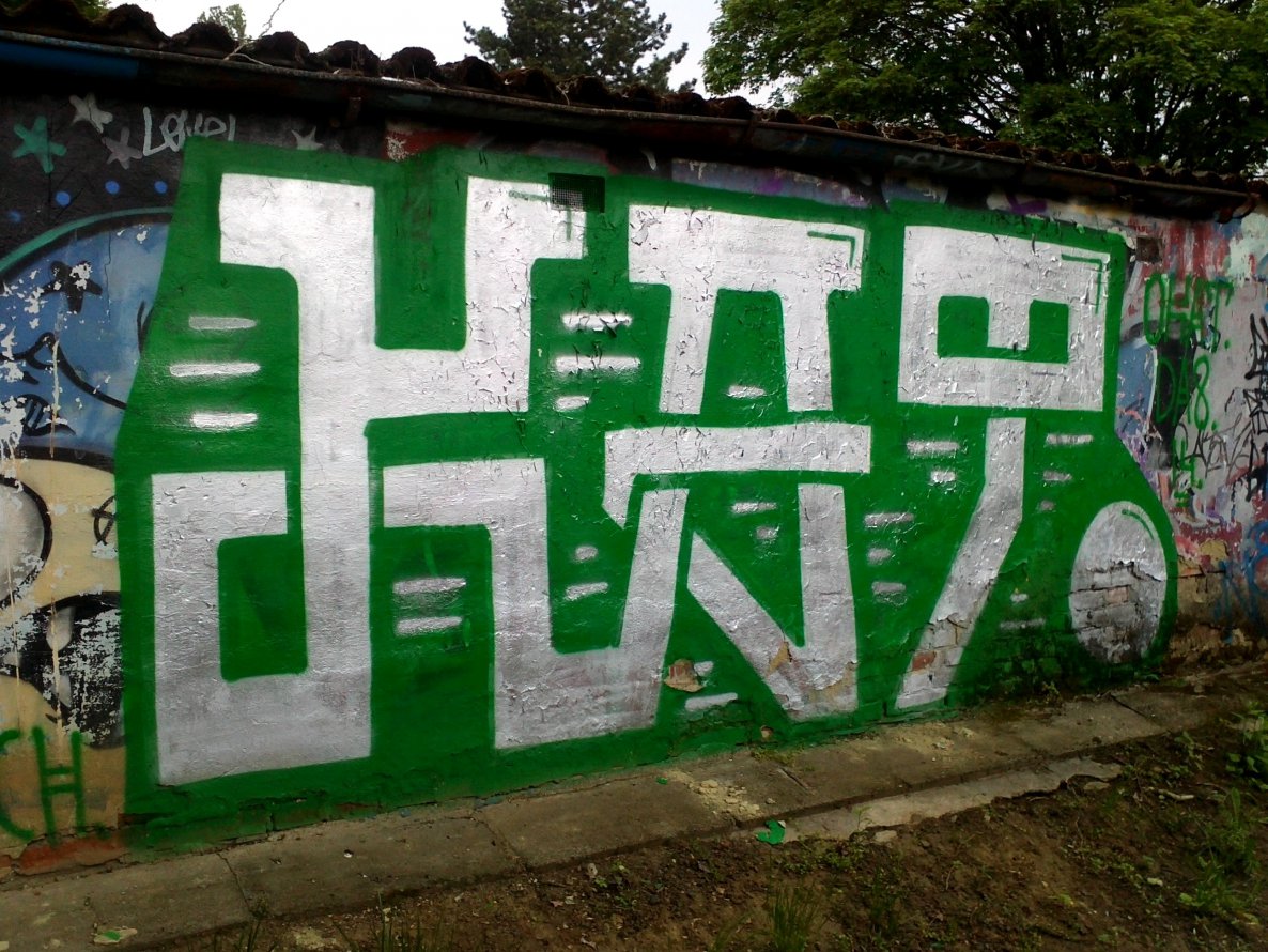 Graffiti Bombing in Prague - Photo by Exist333 - Kat