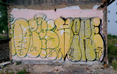 Graffiti Bombing in Prague - Photo by Exist333