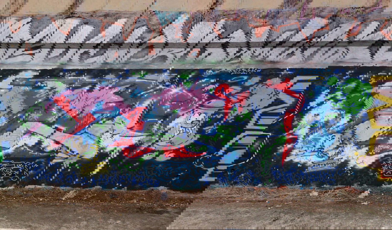 Graffiti Wall in Prague - Photo by Exist333 - Tron