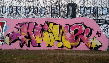 Graffiti Wall in Prague - Photo by Exist333