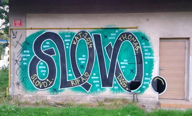 Graffiti Bombing in Prague - Photo by Exist333