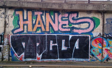 Graffiti Bombing in Prague - Photo by Exist333