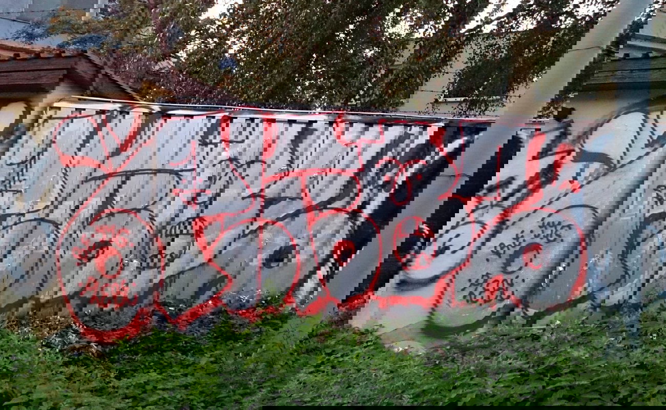 Graffiti Bombing in Prague - Photo by Exist333