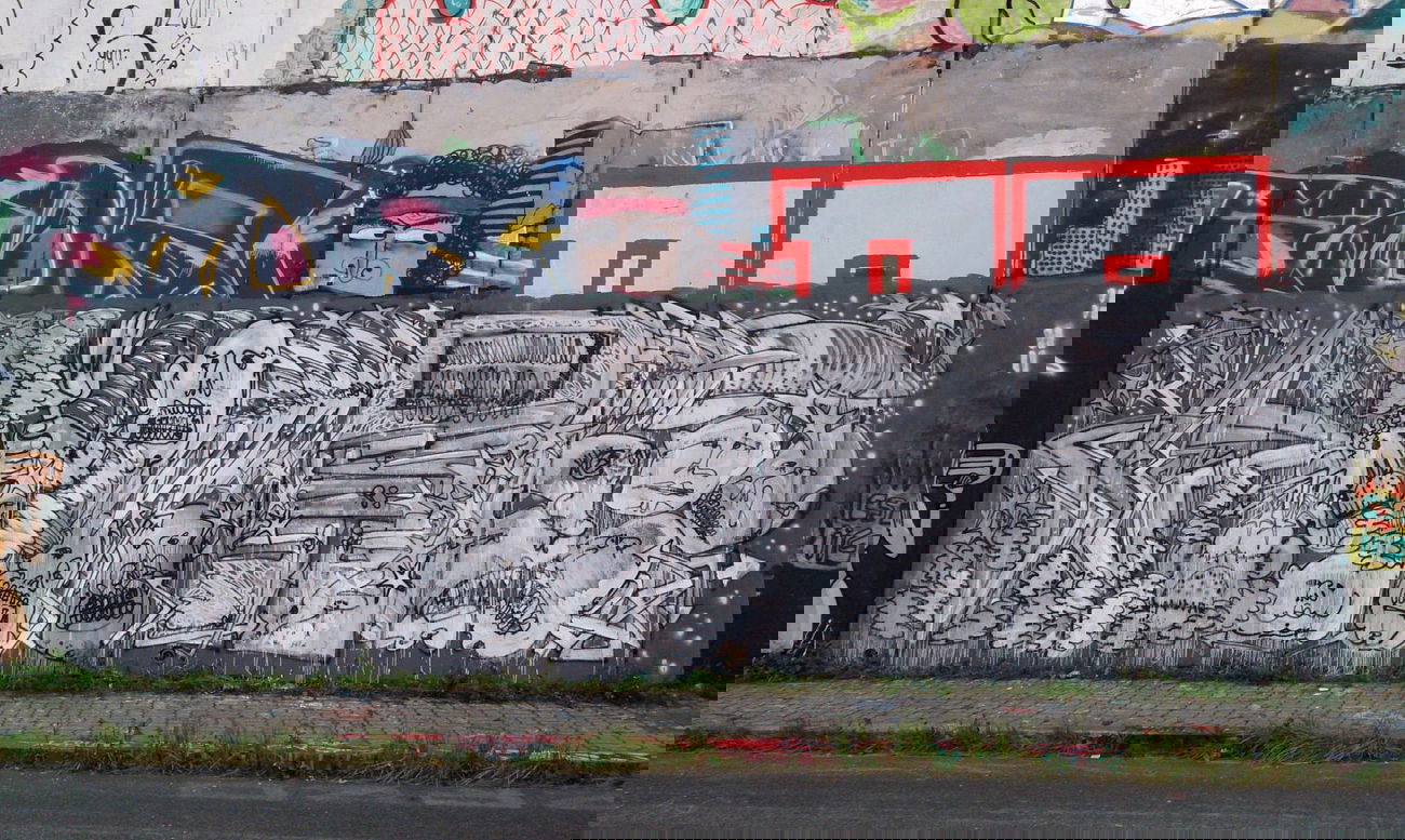 Graffiti Wall in Prague - Photo by Exist333 - Obic