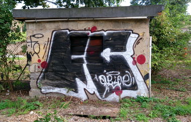 Graffiti Bombing in Prague - Photo by Exist333