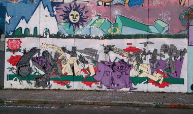 Graffiti Wall in Prague - Photo by Exist333 - Hanes, Blam