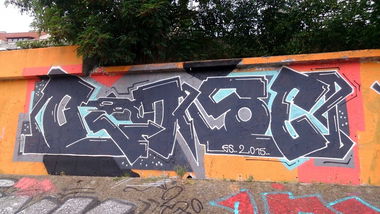 Graffiti Wall in Prague - Photo by Exist333