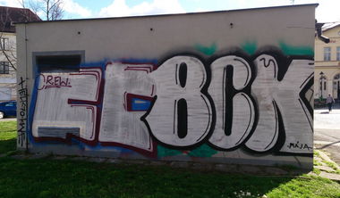Graffiti Bombing in Praha - Photo by Exist333