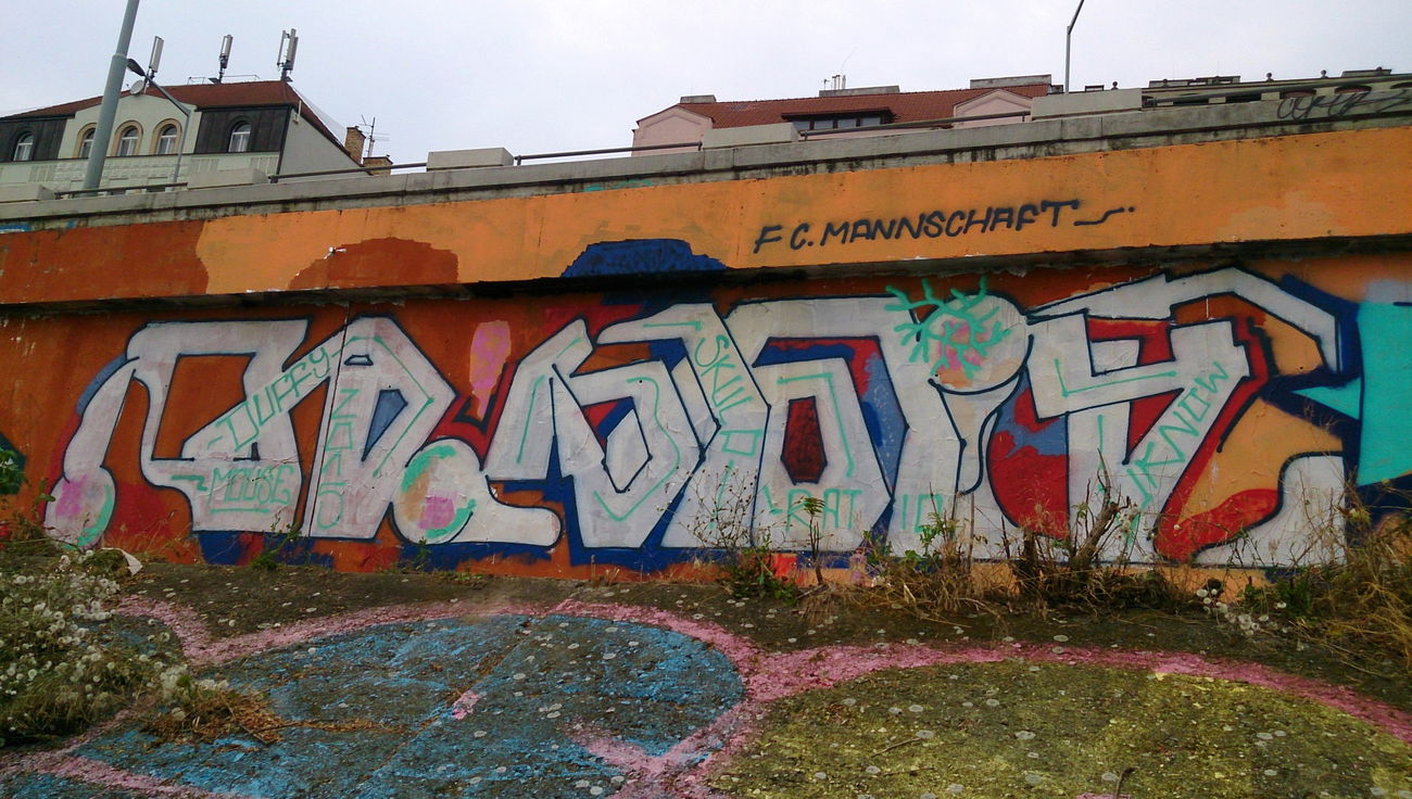 Graffiti Wall in Prague - Photo by Exist333