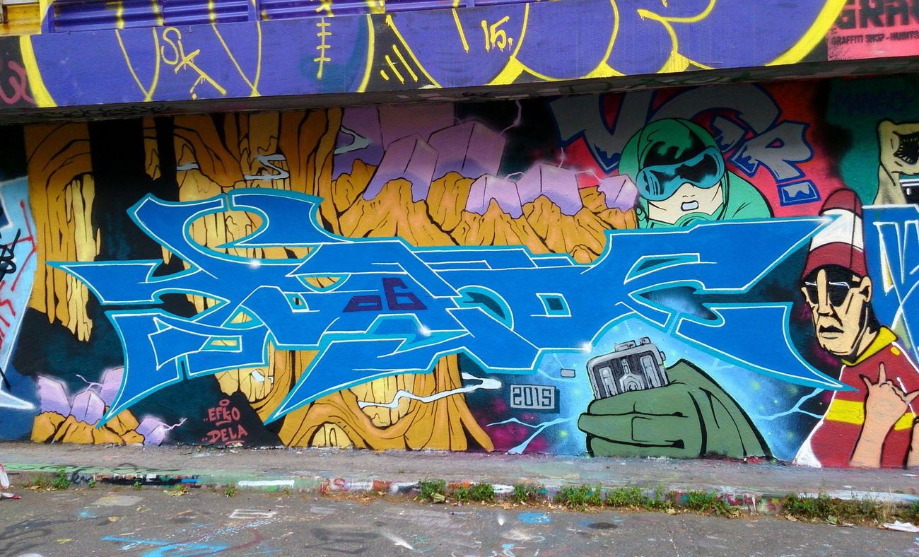 Graffiti Wall in Prague - Photo by Exist333