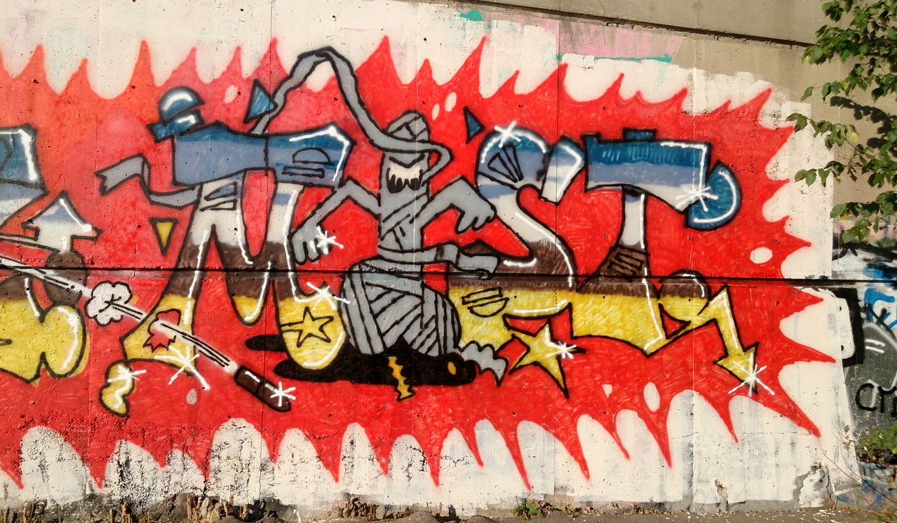 Graffiti Wall in Prague - Photo by Exist333