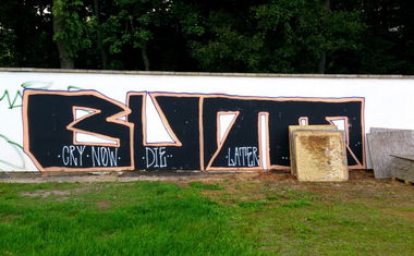 Graffiti Bombing in Prague - Photo by Exist333