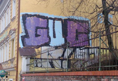 Graffiti Bombing in Prague - Photo by Exist333