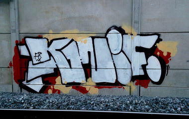 Graffiti Bombing in Prague - Photo by Exist333