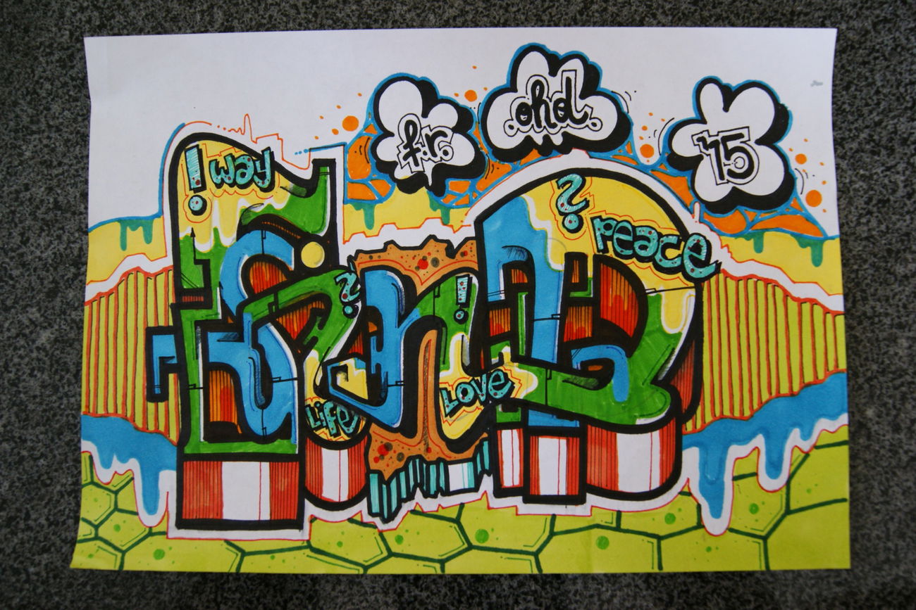 Graffiti Sketch - Photo by Exuserwithname (2015)