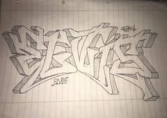 Graffiti Wall - Photo by Eybek1one - ELVis, Battle, Yerk1 (2017)