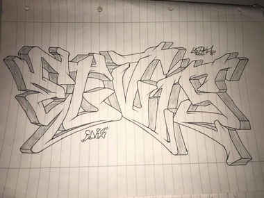 Graffiti Wall - Photo by Eybek1one - ELVis, Battle, Yerk1 (2017)