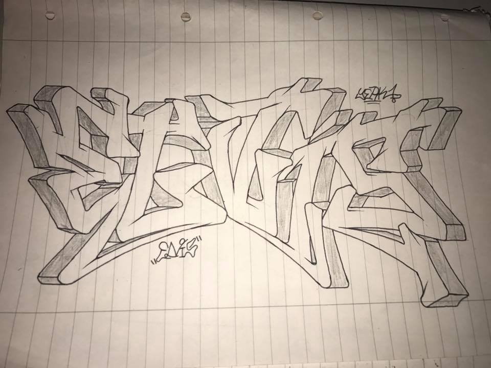 Graffiti Wall - Photo by Eybek1one - ELVis, Battle, Yerk1 (2017)