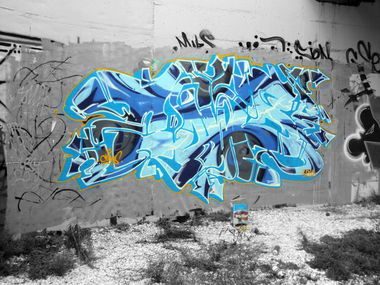 Graffiti Wall - Photo by FAKExWOLF - cows, fake, greece