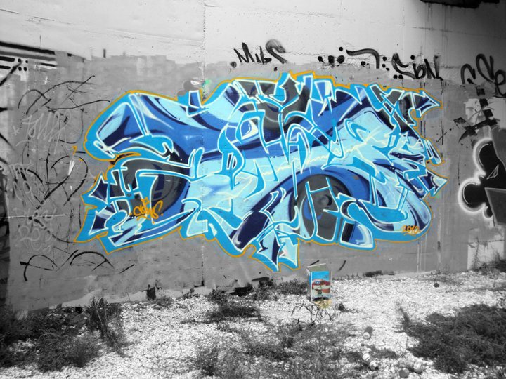 Graffiti Wall - Photo by FAKExWOLF - cows, fake, greece