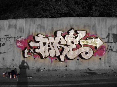 Graffiti Bombing - Photo by FAKExWOLF - fake, cows, greece