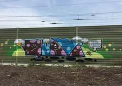 Graffiti Wall - Photo by FAMELEVEL0 - Quasi, 1 (2018)