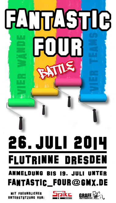 Graffiti Wall in Dresden - Photo by FANTASTICFOUR - DRESDEN, LEIPZIG, CHEMNITZ (2014)