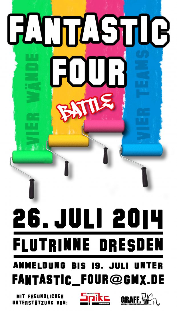 Graffiti Wall in Dresden - Photo by FANTASTICFOUR - DRESDEN, LEIPZIG, CHEMNITZ (2014)