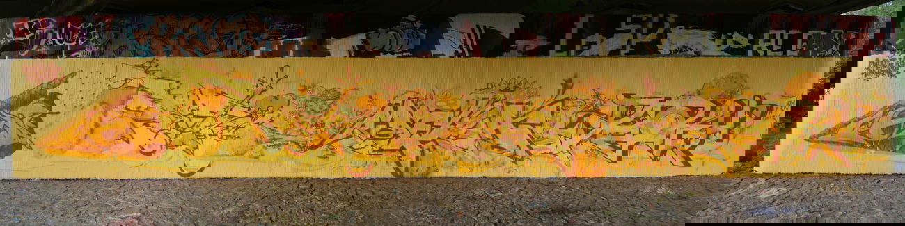 Graffiti Wall in Dresden - Photo by FANTASTICFOUR - SPOAR153, CATKIN, BROD (2014)