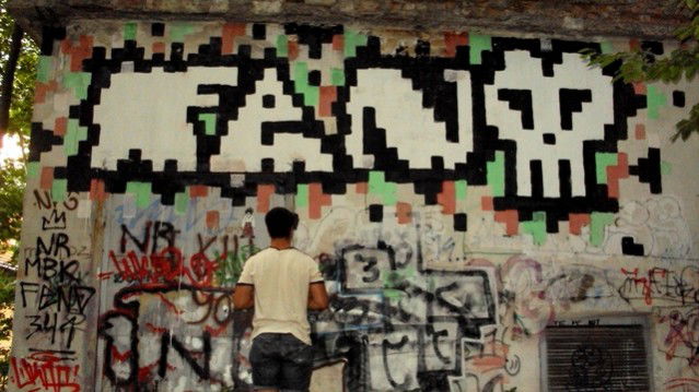 Graffiti Wall in Lviv - Photo by FENO - Feno, Roll-up, MBK