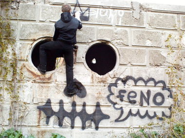 Graffiti Street Art in Lviv - Photo by FENO - Feno, NR, MBK