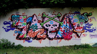 Graffiti Wall in Lviv - Photo by FENO - Feno, NR, MBK (2012)