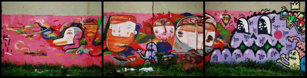 Graffiti Wall in Lviv - Photo by FENO - Feno, Dilk, Feros (2013)