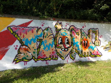 Graffiti Wall in Lviv - Photo by FENO - Feno, NR, MBK (2013)