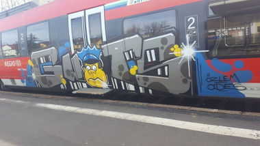 Graffiti Wall in Schwalmstadt  - Photo by FIASKO34 (2018)