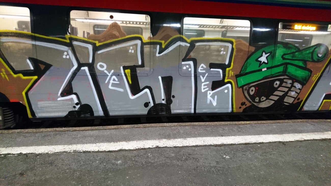 Graffiti Train in Kassel - Photo by FIASKO34 (2018)