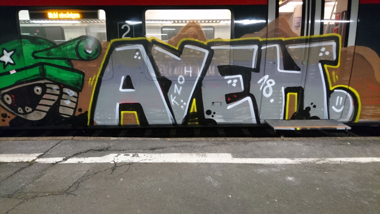 Graffiti Train in Kassel - Photo by FIASKO34 (2018)