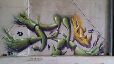 Graffiti Wall in Lleida - Photo by FIL - 3dletters (2016)