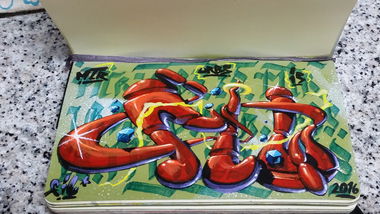 Graffiti Sketch - Photo by FIL - 3dletters, blackbook (2016)