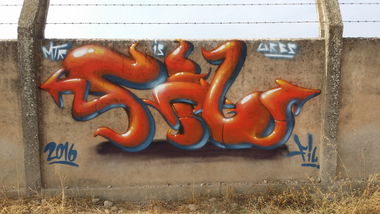 Graffiti Wall in Lleida - Photo by FIL - 3dletters (2016)