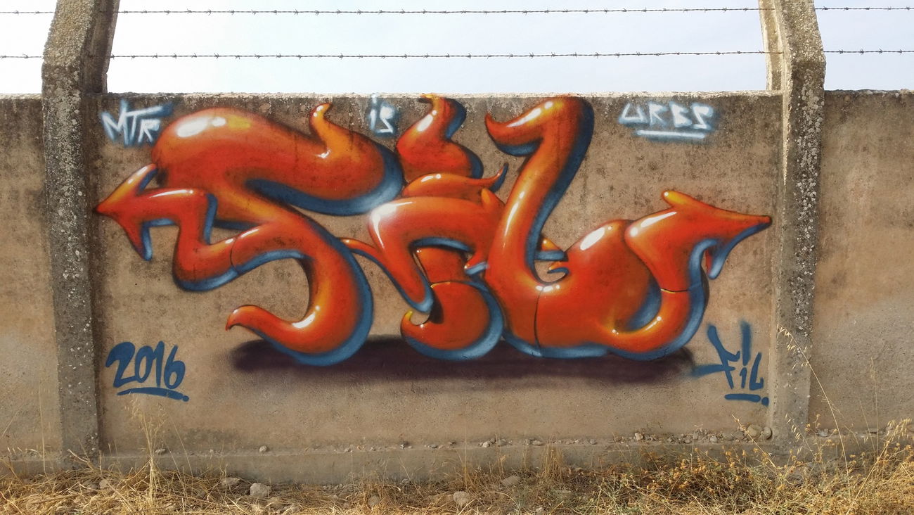 Graffiti Wall in Lleida - Photo by FIL - 3dletters (2016)