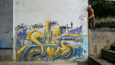 Graffiti Wall in Espanya - Photo by FIL - 3dletters (2016)