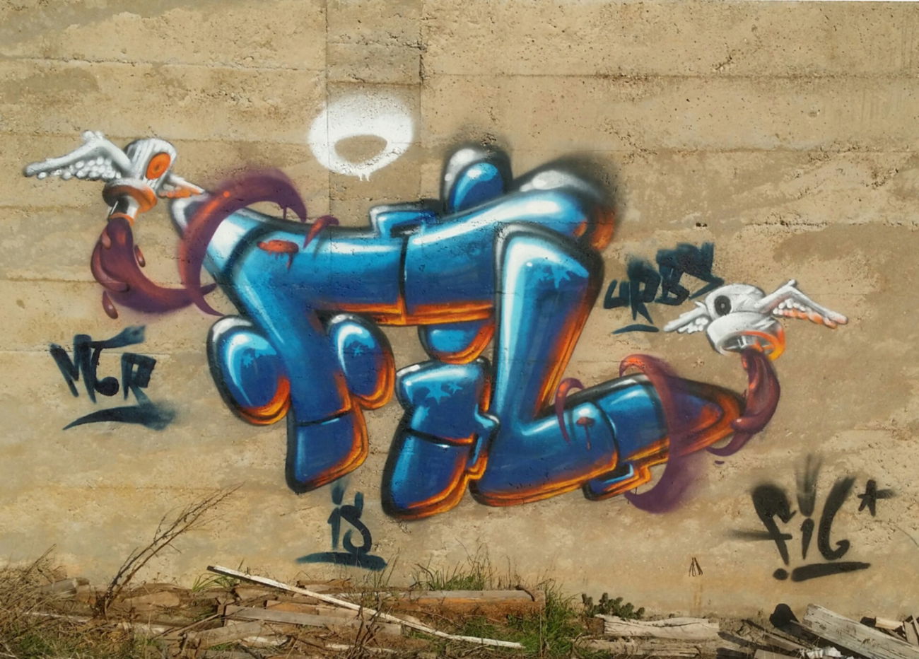 Graffiti Wall - Photo by FIL - 3dletters
