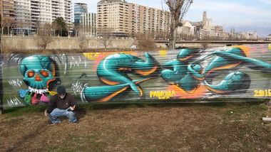 Graffiti Wall in Lleida - Photo by FIL (2016)