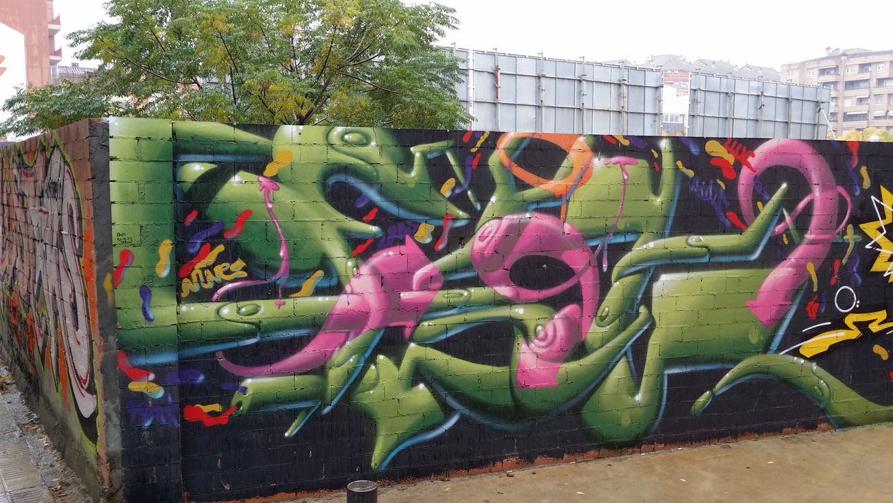 Graffiti Wall in Lleida - Photo by FIL
